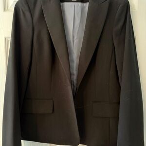 Classic Black Calvin Klein One Button Blazer